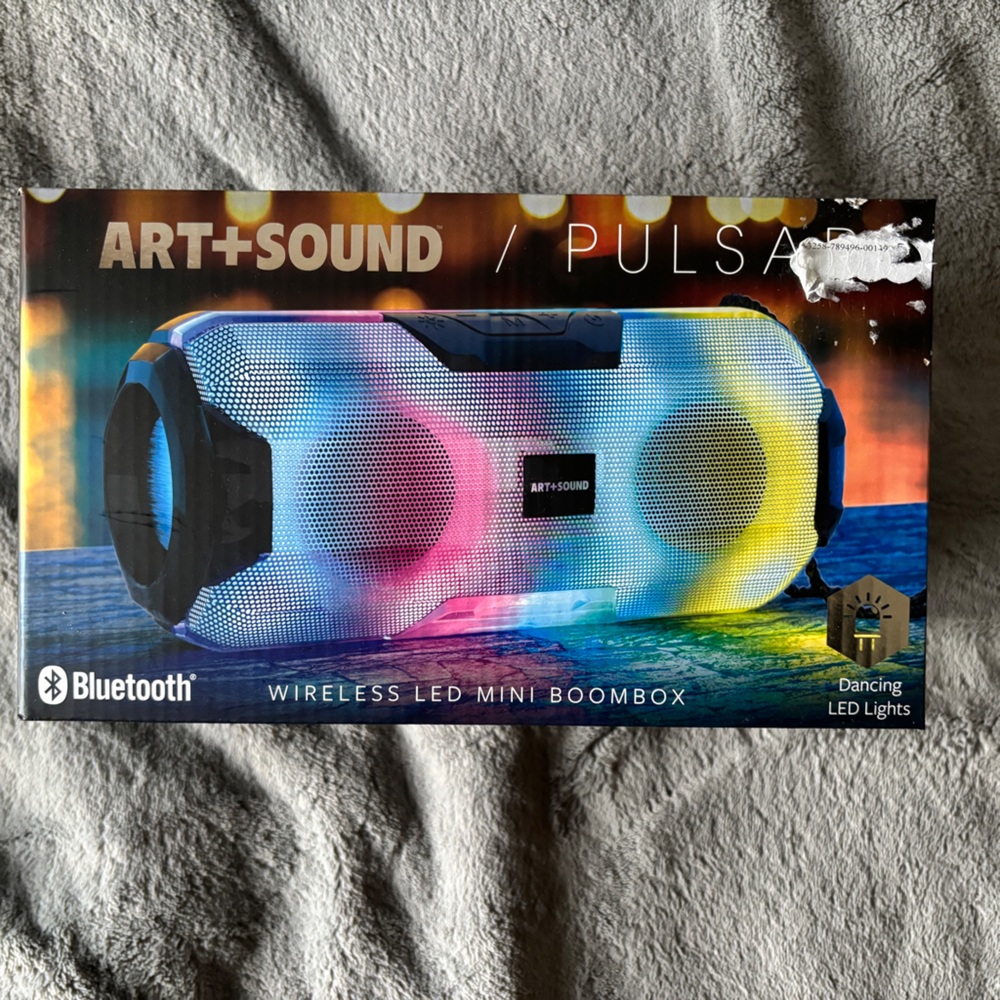 Art + Sound Pulsar Wireless LED Mini Boombox